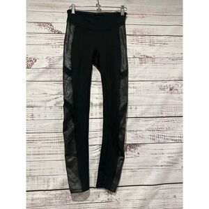 SPANX‎ Moto Ponte Faux Leather Leggings Pants Women's Size XS